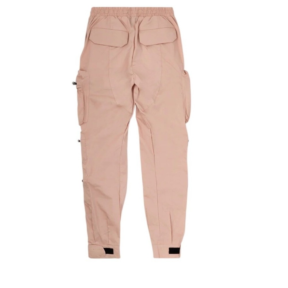 8&9 MFG Combat Nylon Joggers Rose Cargo Pants Zip Pockets Flawed - Picture 2 of 11